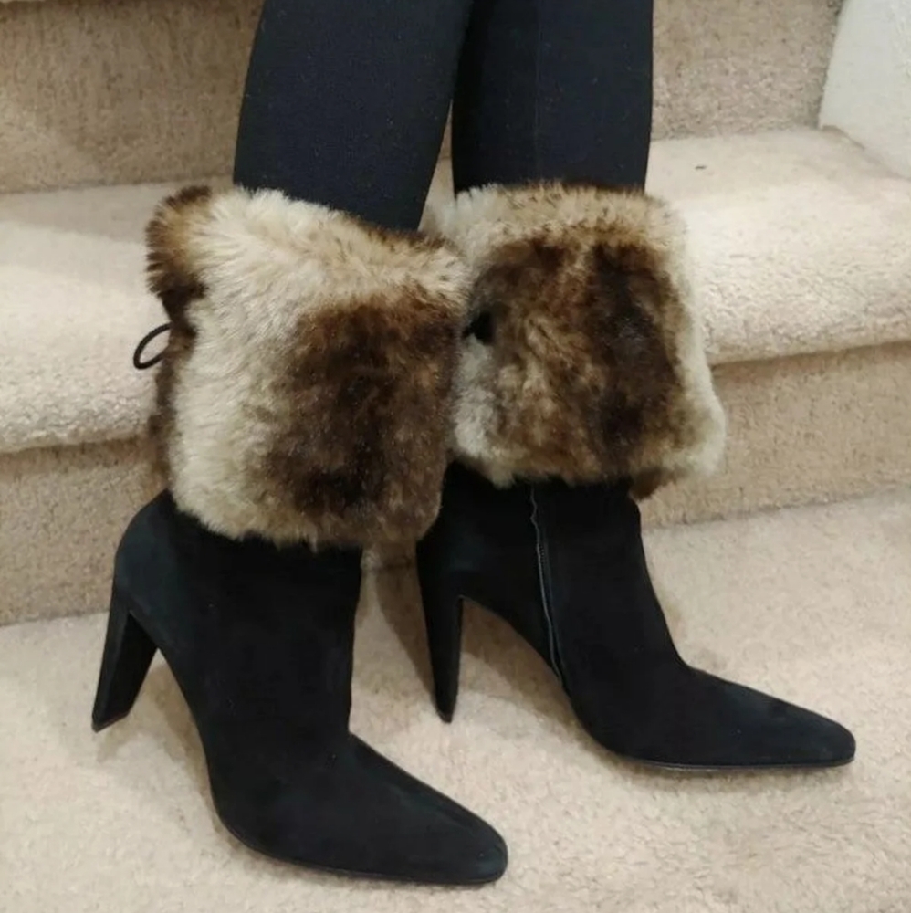 Stephane Kelian Paris Women's Fur Heels Boots